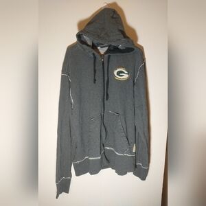 Reebok (?) Retro Sport Green Bay Packers (XL) Zip-up Hoodie